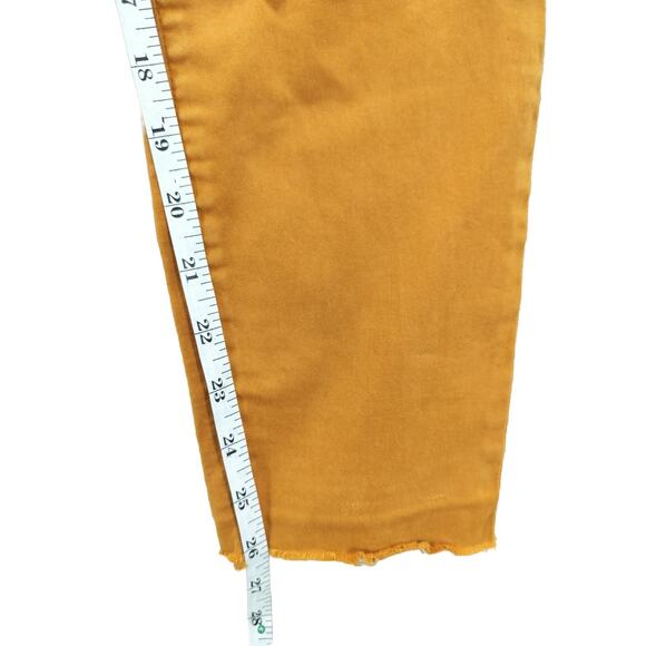 Massimo Dutti Women's Jeans Skinny fit Mid Rise Color Yellow - Picture 5 of 11